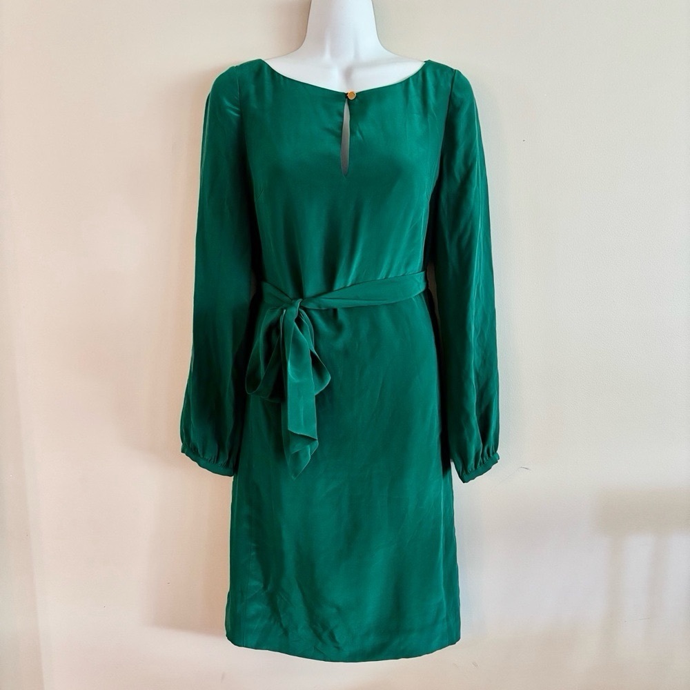 Tory Burch emerald Green Long Sleeve Dress